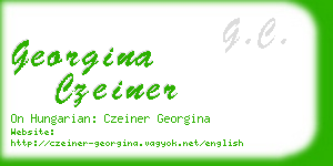 georgina czeiner business card